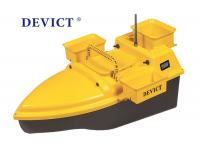 China DEVC-203 RC Fishing Bait Boat Yellow ABS Plastic Wave Resistance factory