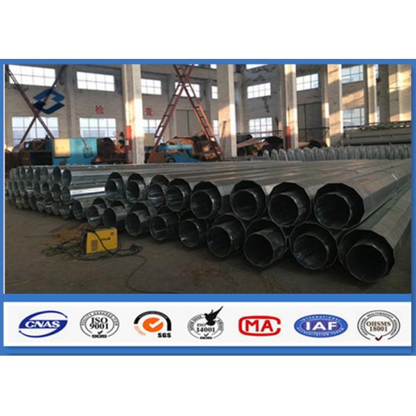 Quality Electrical steel transmission poles Steel Q345 Material ASTM A 123 Galvanized for sale
