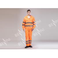 China Lightweight Construction High Visibility Clothing , Reflective Safety Apparel factory