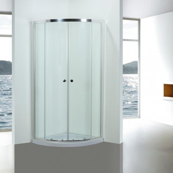 Quality Comfort 900X900 Quadrant Shower Enclosure Bathroom With Handles / Wheels for sale