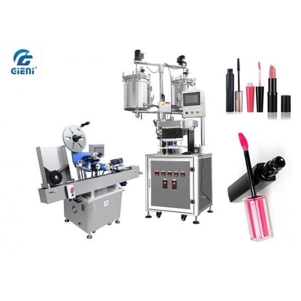 Quality Pearl Essence Mateials Lipstick Filling Machine 9kw With Horizontal Labeller for sale