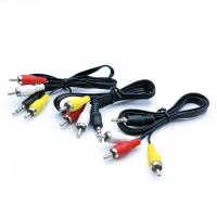 China 20m Video Audio Cables 3 RCA To 3 RCA With Male Plug Adapter Audio Converter factory