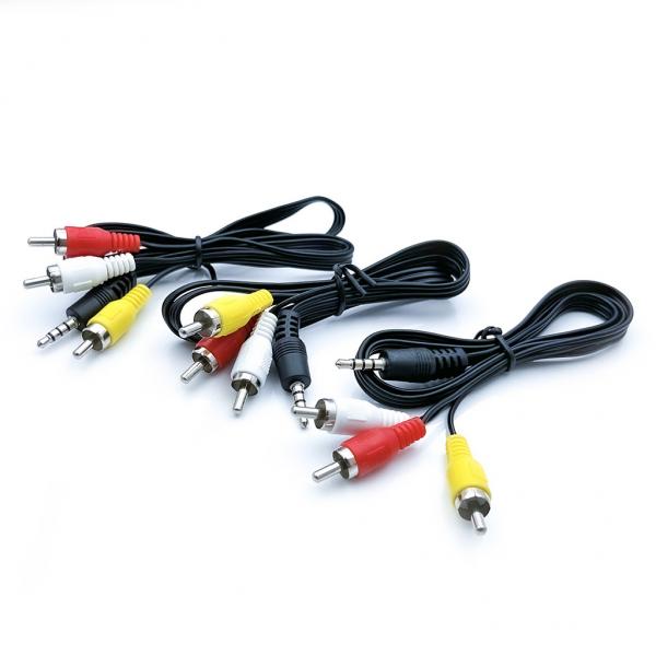 Quality 20m Video Audio Cables 3 RCA To 3 RCA With Male Plug Adapter Audio Converter for sale