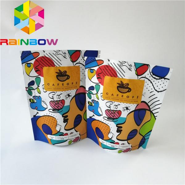 Quality Recycle Plastic Aluminum Foil Bags Digital Printing Cake Dessert Tea Coffee Packing for sale