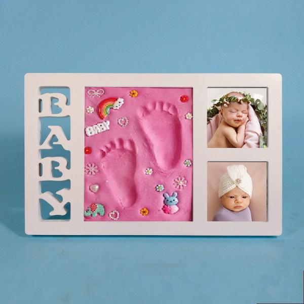 Quality High End Ornament Photo Frame 34X21.5CM Baby Hand And Foot Impressions for sale