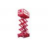 China 32ft Height Lift Four Wheel Drive Two Man Electric Scissor Lift Machine CE Passed factory