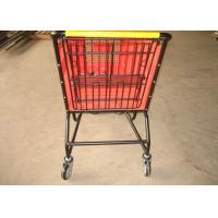 China Eco - Friendly Rolling Plastic Shopping Basket Cart 100L 120L 160L 180L factory