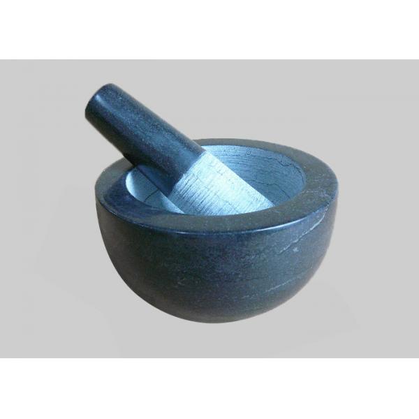 Quality Deep Marble Grinding Bowl Convenient High Durability For Creating Pastes for sale