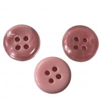 China 1/2 4 Holes Plastic Shirt Buttons With Chalk Back Use For Shirt Blouses factory