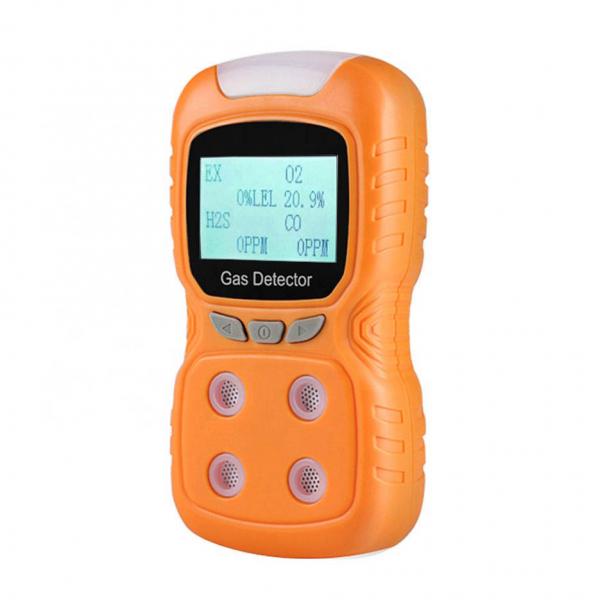 Quality 4 In 1 EX CO H2S O2 Gas Detector , Portable Multi Gas Analyzer Sound Light for sale
