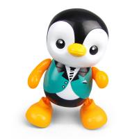 China Custom Baby Toys Lovely Smart Swing Dancing Penguin Early EQ Education LED Light Toy factory
