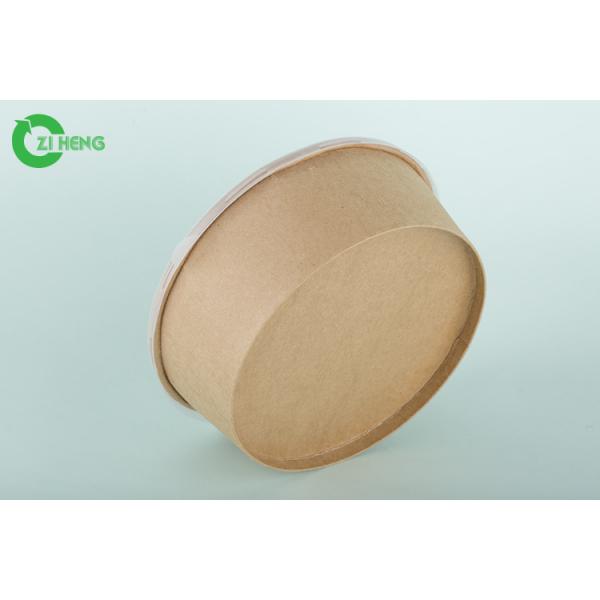 Quality Non Toxic Lunch 335 Gsm Kraft Paper Bowls Leakproof Cardboard Bowls Disposable for sale