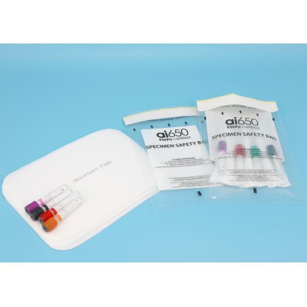 Quality Leak Proof 95kPa Biohazard Bag for Specimen Category B Ambient IATA Packaging for sale
