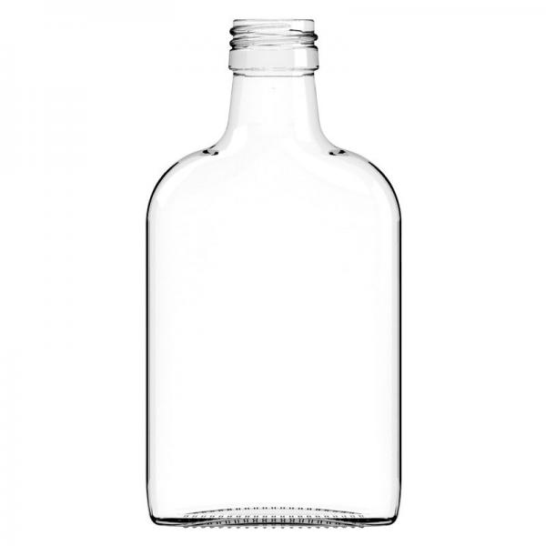 Quality 50ml 200ml Flint Flask Mini Spirit Bottle 28mm BVP STD ROTE Neck Crystal White for sale