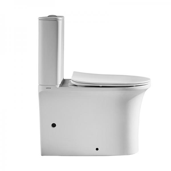 Quality Washdown Two Piece Ceramic Toilet 654*398*810mm For Bathroom for sale
