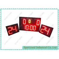 China LED Indoor Basketball Electronics Scoreboard with double 24s Shot Clock for basketball sports for sale