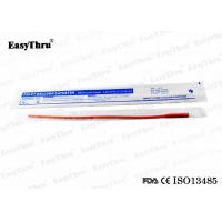 Quality Sterilized Stable Red Rubber Foley Catheter , Silicone Coated Latex Urethral for sale