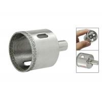 China Electroplated Diamond Core Bit , Silver Diamond Hole Saw For Tile / Glass factory