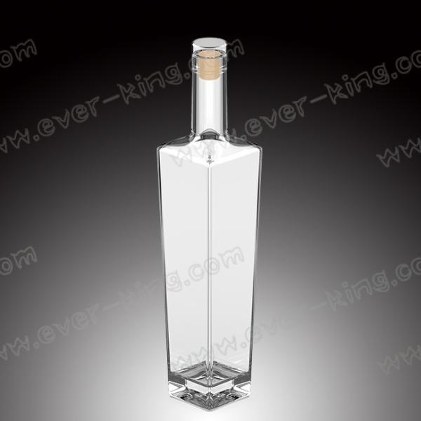 Quality Cap Sealing 200mm glass Whiskey Bottle for Liquor for sale