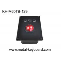 China 60mm Red Resin Industrial Trackball Mouse USB Interface and Long-Lasting Performance factory