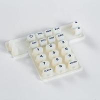 Quality Translucent 4x4 POS Terminal Custom Silicone Rubber Keypads for sale