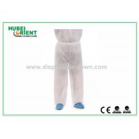 China White Soft Nonwoven Polypropylene Disposable Trousers Non Toxic factory