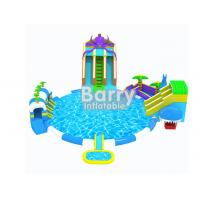 China Commercial Grade Kids Octopus Inflatable Water Parks , Inflatable Slide Park For Fun factory