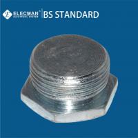 China BS4568 Conduits Malleable Iron And Steel Fittings Hexagon Head Plug 20mm-32mm factory