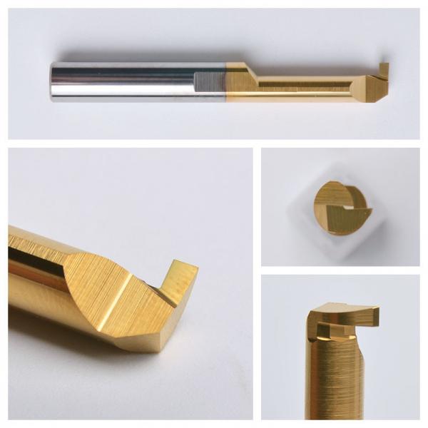 Quality Tungsten Carbide Small Internal Grooving Tools Gold Color ISO Certified for sale