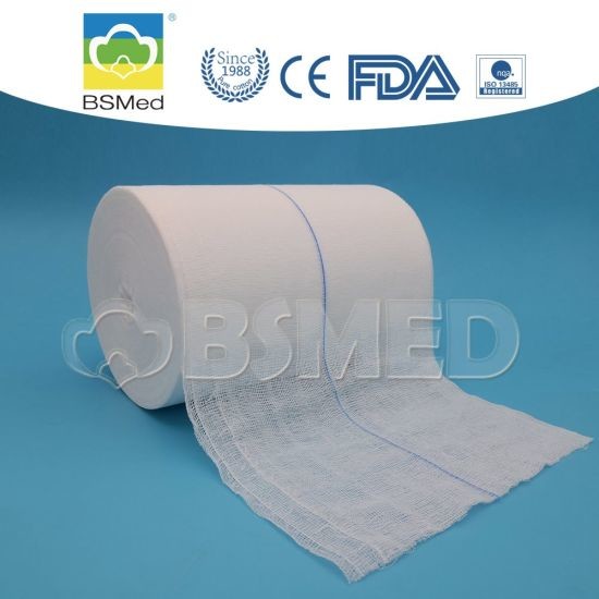 Quality Surgical Absorbent Cotton Wool Gauze , Sterile Gauze Dressing 50m / 90m Length for sale