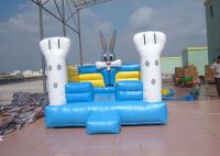 China Durable Blue Outdoor Commercial Bounce Houses With Oxford Fabric factory