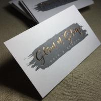 China Rose Gold Custom Foil Stamped Business Cards factory