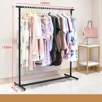 China Industrial Single Pole Home Cloth Display Stand Stainless Steel Clothes Rack Easy Assembly factory