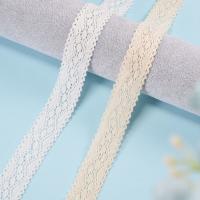 China 100% Cotton Lace Trim Embroidered White Scalloped Sewing Apparel Trims for sale