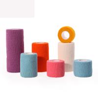 China CE Cotton Self adhesive Bandage Wrap in Medical Elastic Adhesive for Sports, Hand & Leg Guard for sale