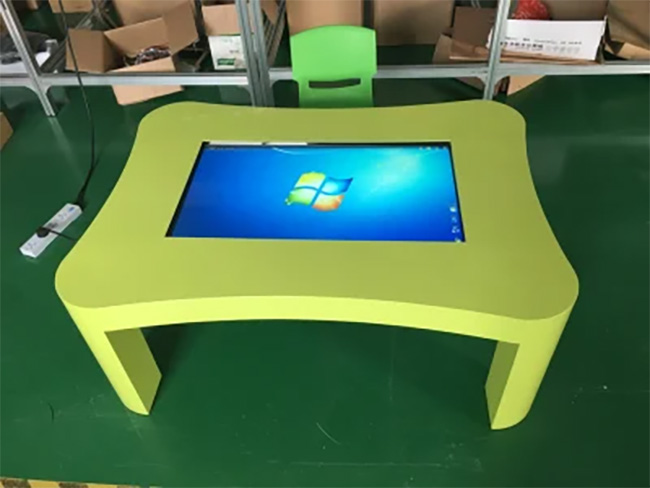 Custom Size Interactive Touch Screen Table Waterproof Touch Screen Smart Table For Kids Gaming