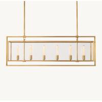 China Classic RH Chandelier with Upward Lamp Cup Direction in Nickel/Brass/Bronze Frame factory