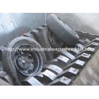 China Double Shaft Waste Tire Shredder , Industrial Truck Tire Shredding Machine factory