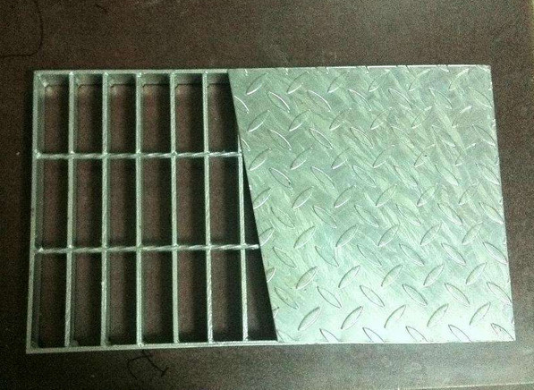 Quality Hot Dipped Galvanized Steel Checker Composite Grating for platform for sale