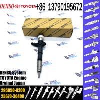 China Genuine  Diesel Fuel Injector 295050-0460 295050-0200 For Toyata Car 23670-30400 23670-30440 23670-39435 factory