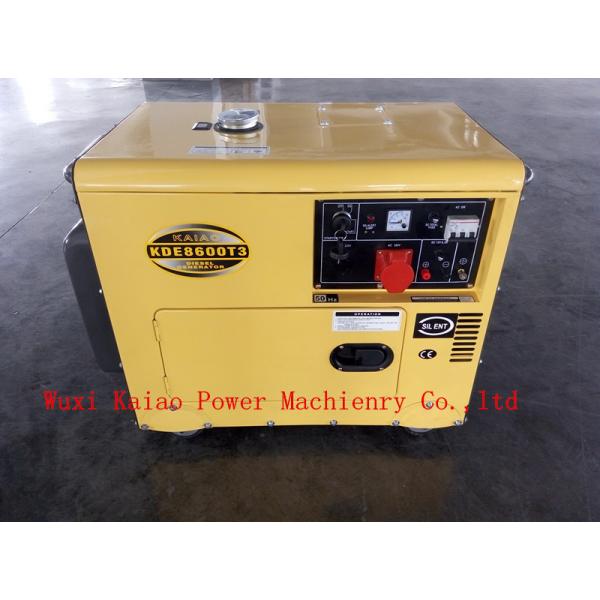 Quality Key Start Soundproof Small Diesel Generators Air Cooled Three Phase KDE8600T3 for sale