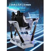 China 6 DOF Three Screen Vr Car Racing Simulator Double Seats factory