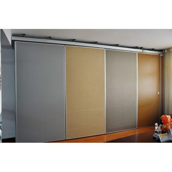 Quality Aluminium Commercial Sliding Door Folding Partition Walls MDF Board Finished for for sale
