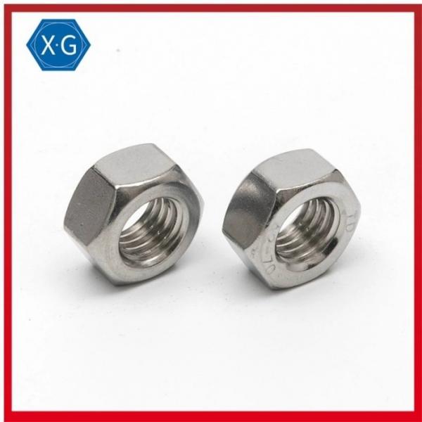 Quality M3 M4 M5 M6 M8 M10 SS304 Stainless Steel Hex Nuts DIN 934 A2 70 for sale