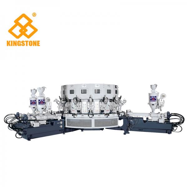 Quality Automatic Three Colors  PVC Shoes Making Machine For Basketball / Jogging / Casual Shoes for sale