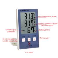 China 1.8F Accuracy Temperature Humidity Meter C/F LCD Display Sensor Probe Weather Station factory