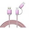 China Factory price 2 in 1 usb cable type-c and micro usb cable for android factory