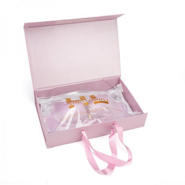 Quality Bra Set UV Effect Paper Underwear Packaging Box , Fancy Paper Boxes for sale