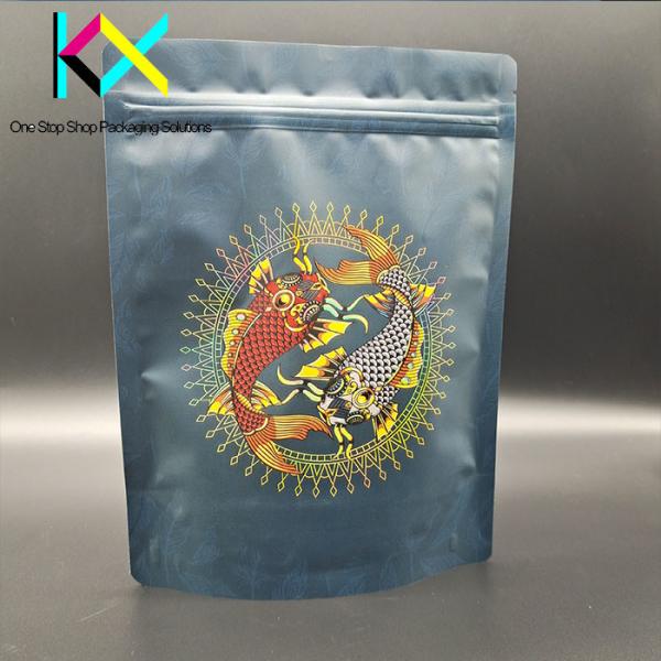 Quality Customizable Plastic Pouch Bags Spot UV Zip Pouch Food Packaging for sale