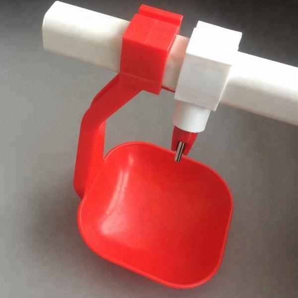 Quality Automatic Poultry Nipple Drinker With Cup PVC Pipe Chicken Nipple Cups for sale
